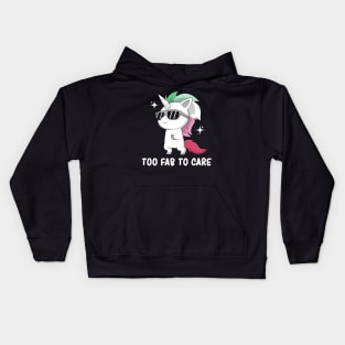 Subtle Abrosexual Pride Flag Cute Kawaii Unicorn Kids Hoodie